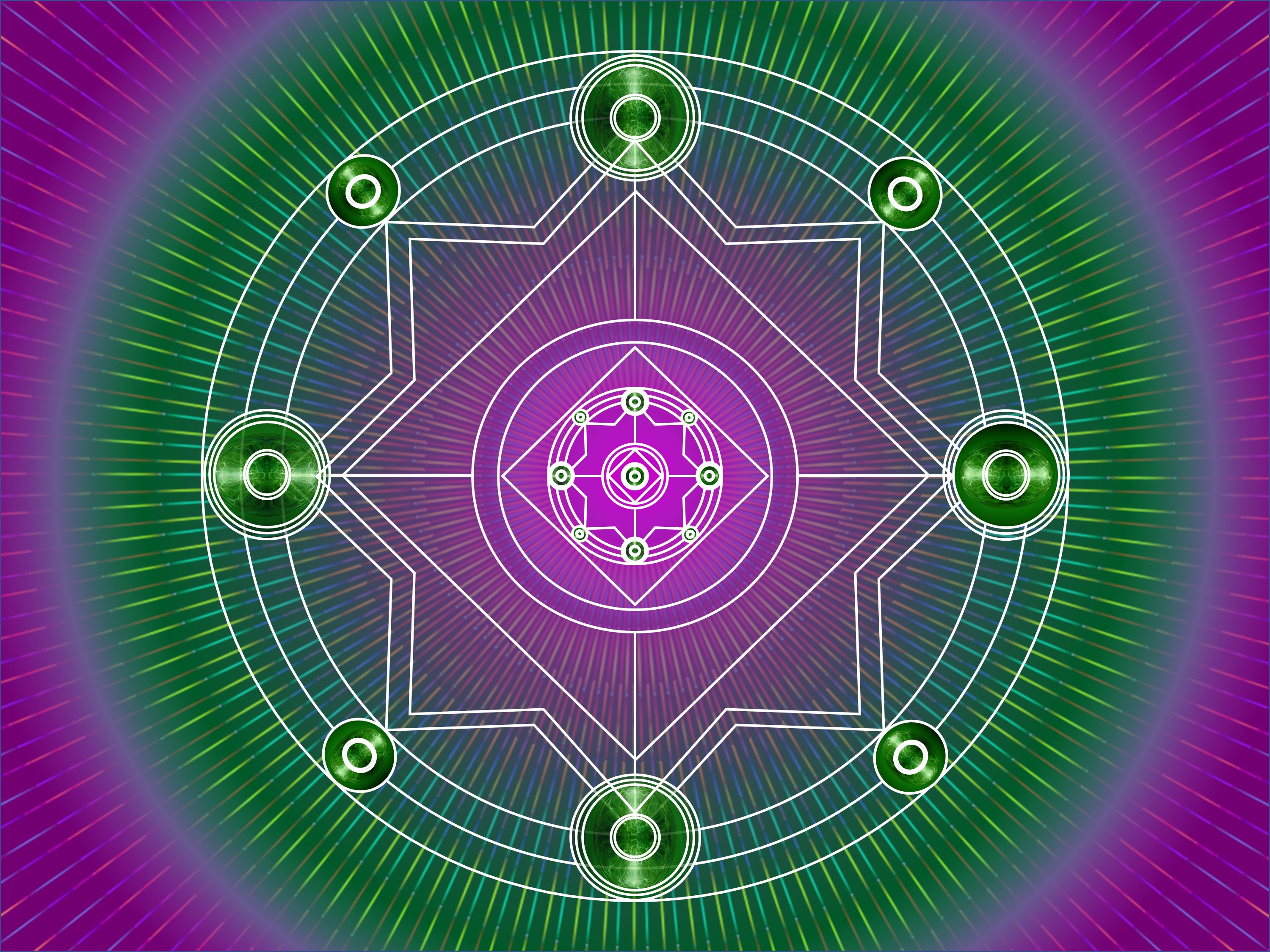 Ancestral/Generational Light Code — a sacred geometric image of radiant light patterns