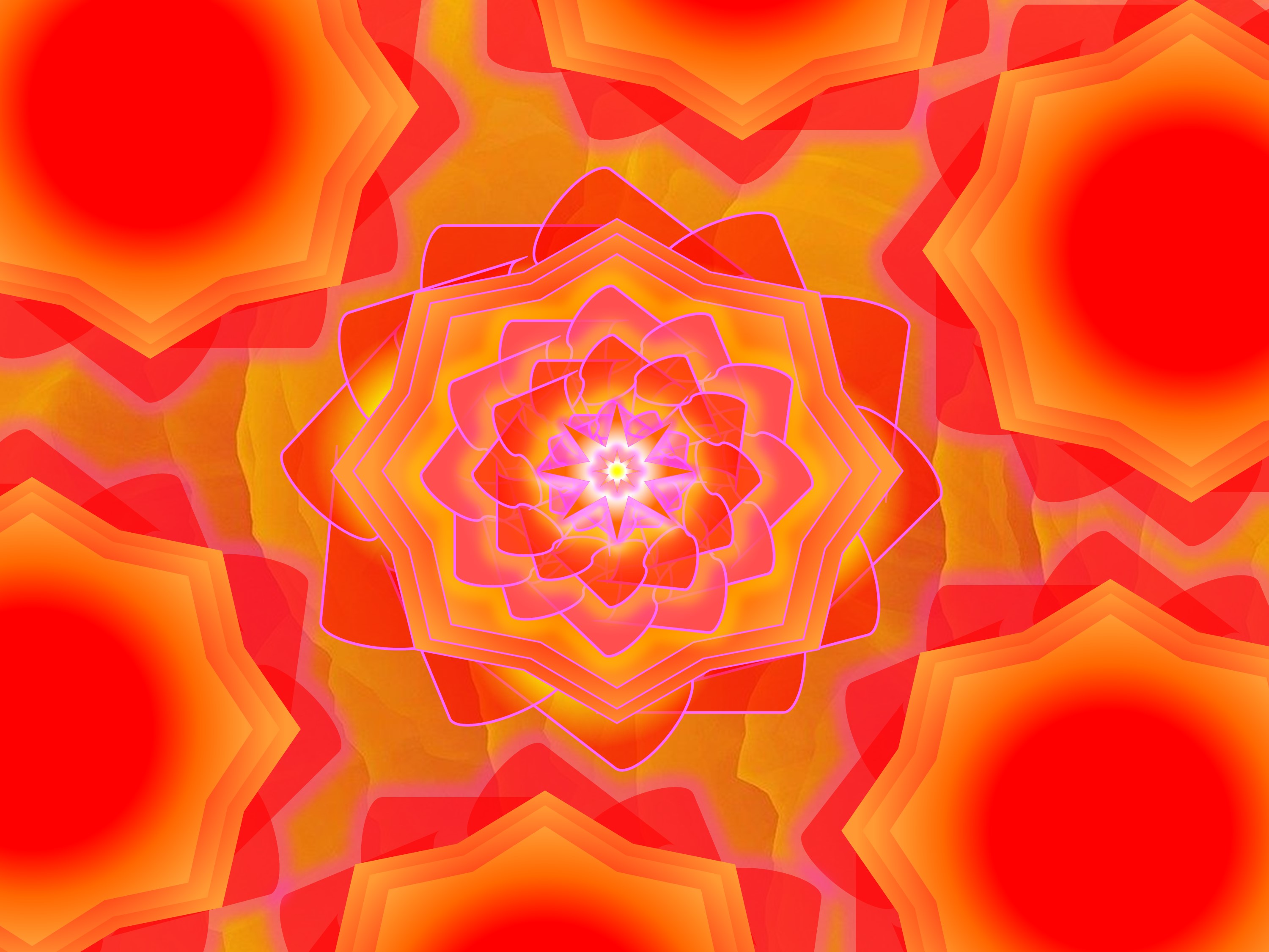 Creativity and Children Light Code — a sacred geometric image of radiant light patterns
