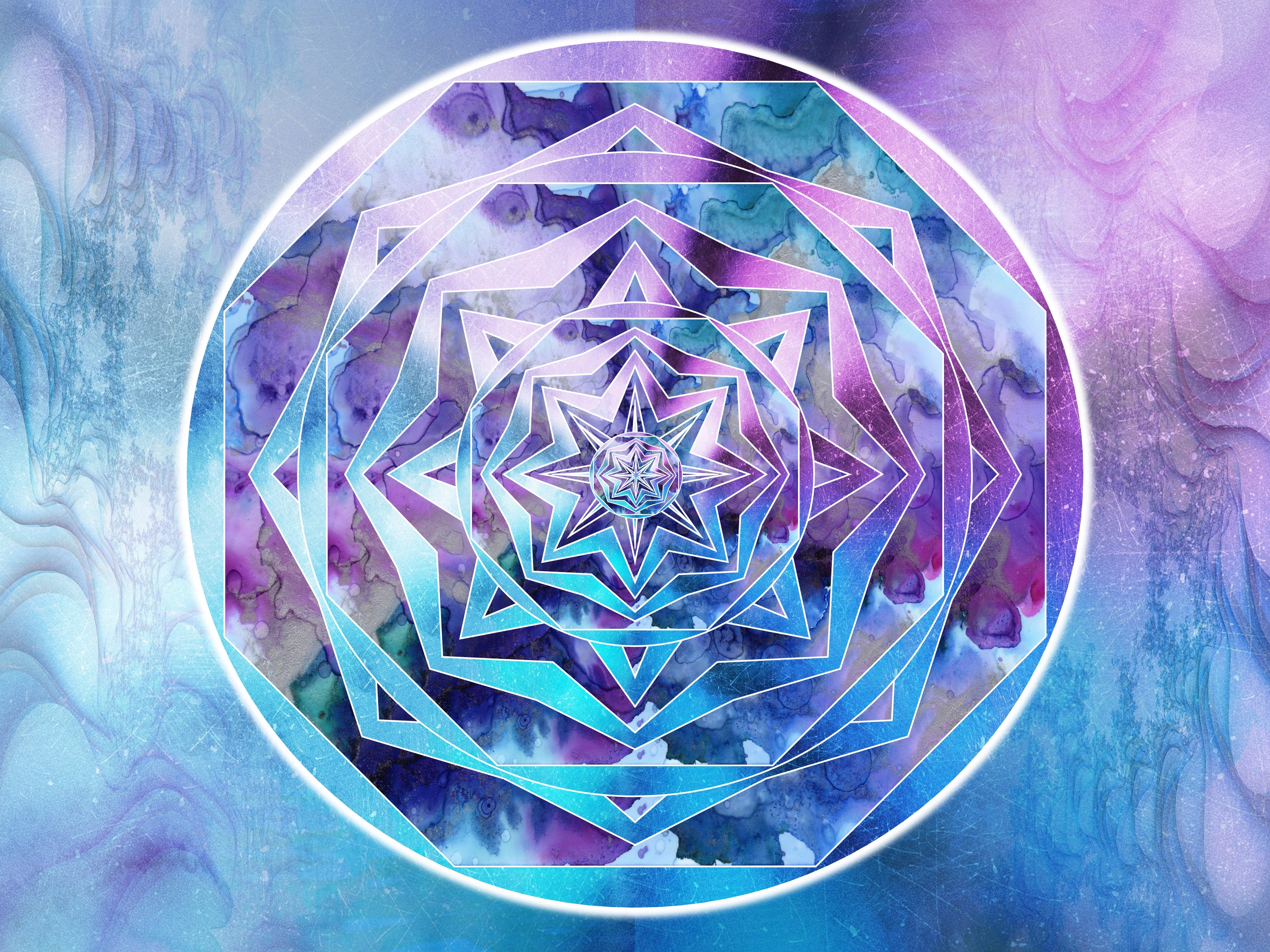 Spirituality Light Code — a sacred geometric image of radiant light patterns