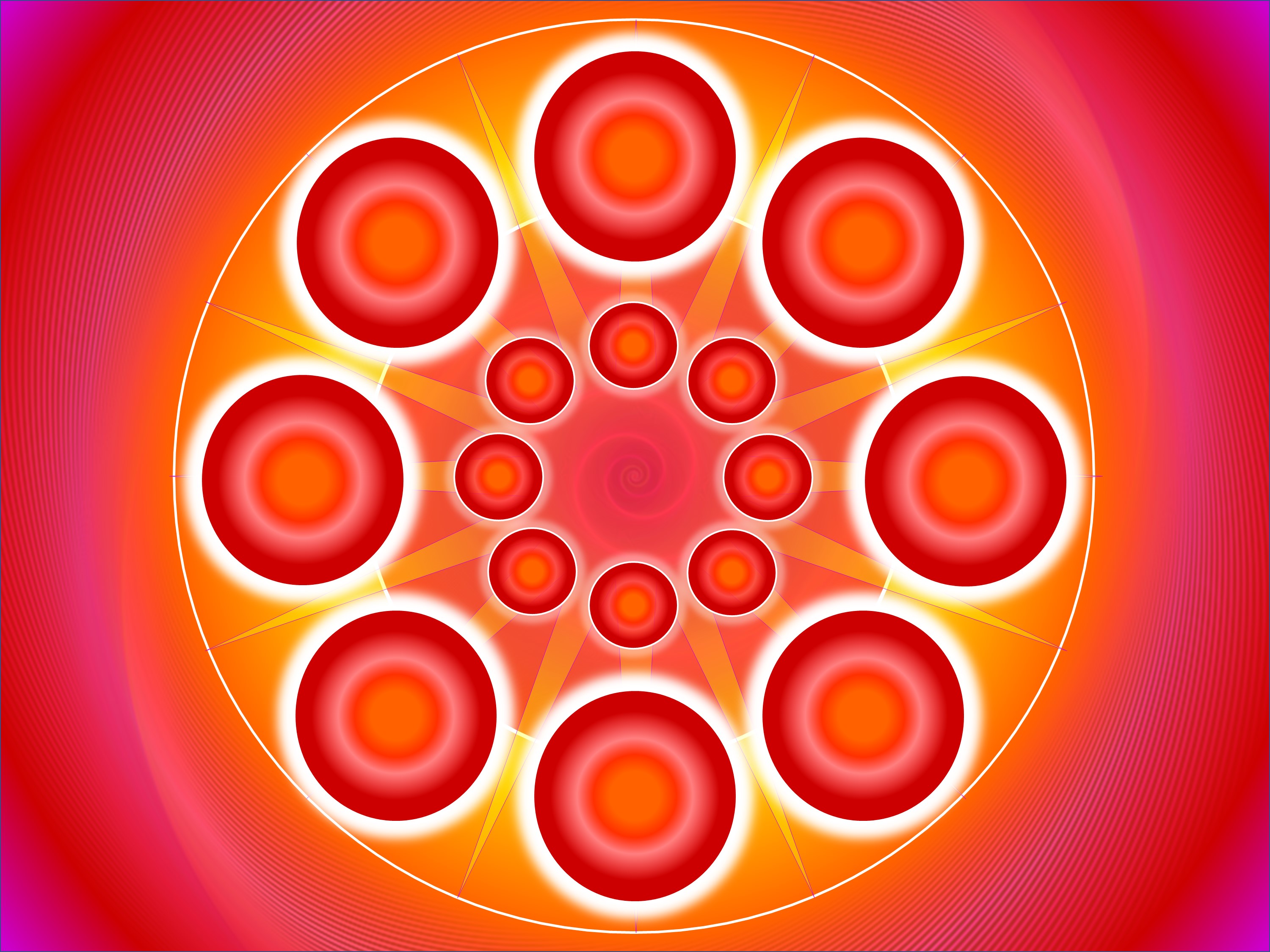 Financial Light Code — a sacred geometric image of radiant light patterns